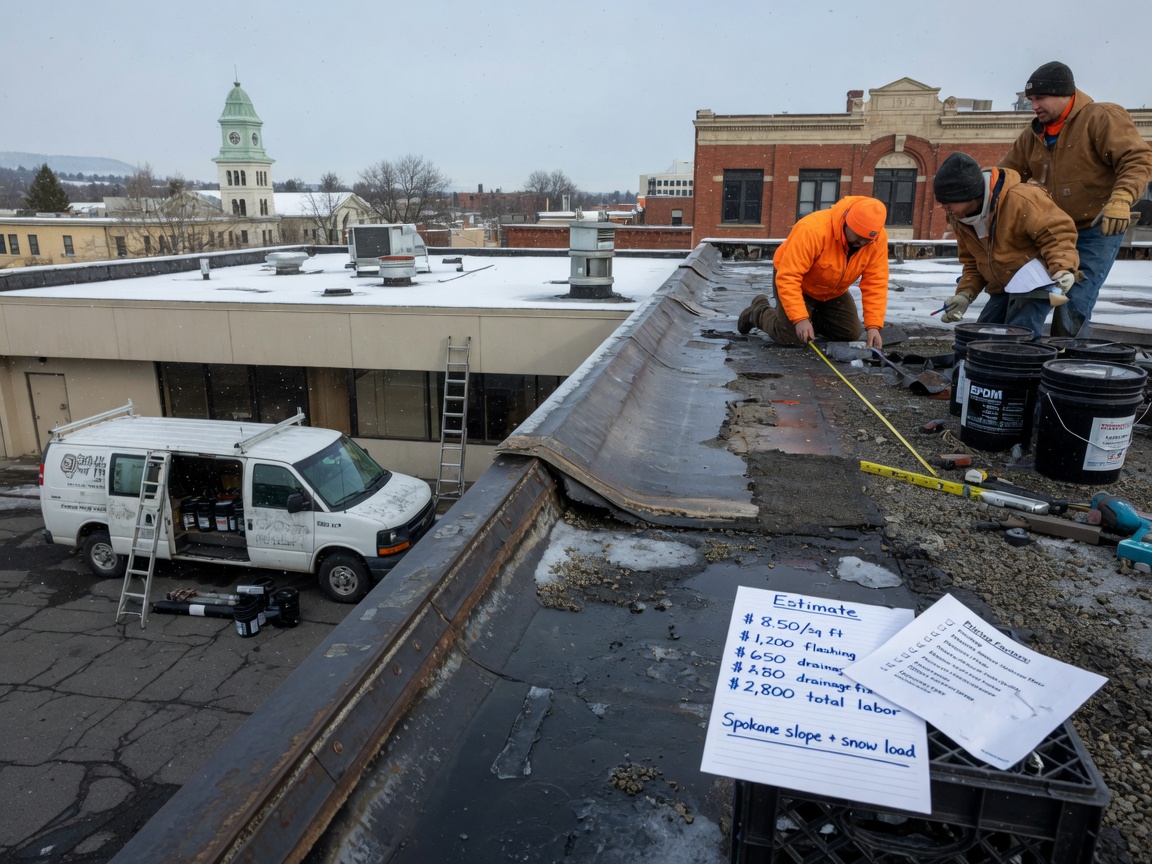 Flat Roof Repair Pricing Factors in Spokane