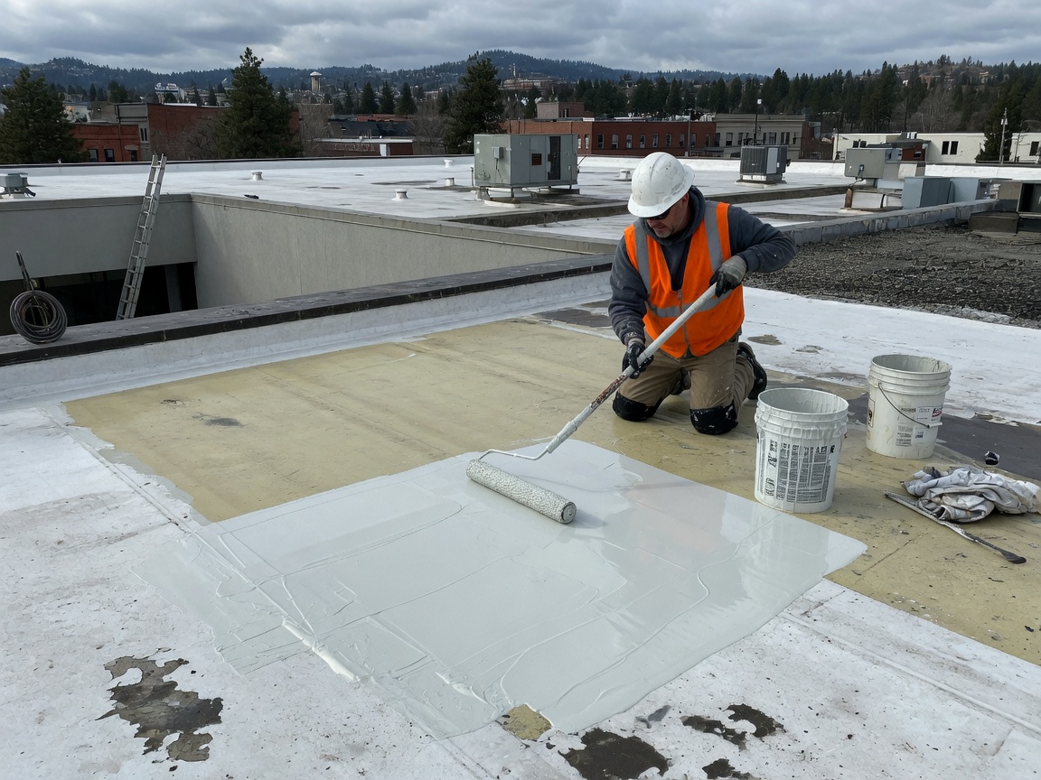 Flat Roof Coating & Recoating in Spokane