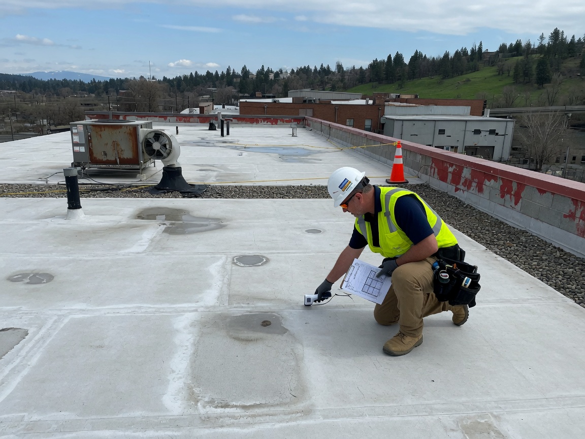 Flat Roof Inspection in Spokane