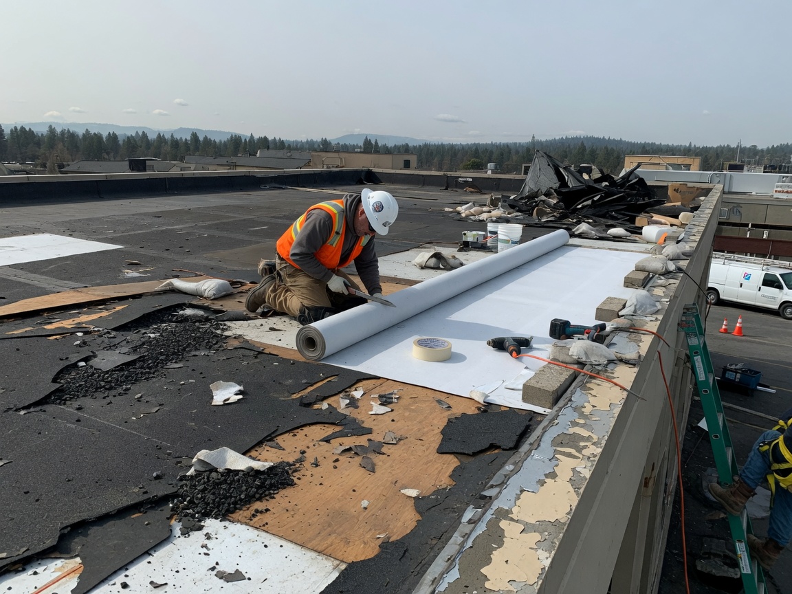 Flat Roof Replacement in Spokane